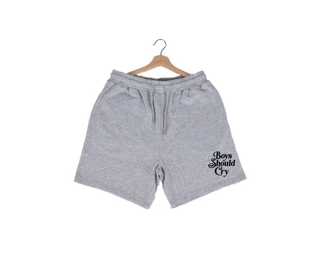 Boys Should Cry Grey Shorts