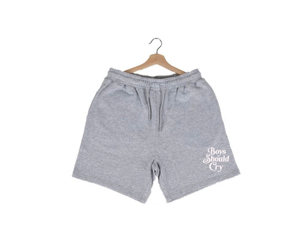 Boys Should Cry Grey Shorts